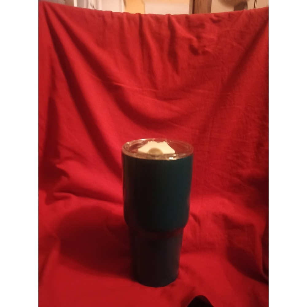 LocknLock 28 oz Insulated Stainless Steel Tumblers Teal Blue White Flip Top Lid